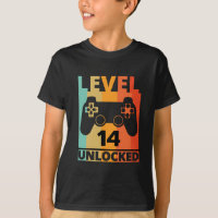 Niveau op Custom Funny Gamer kinder Teen Birthday 