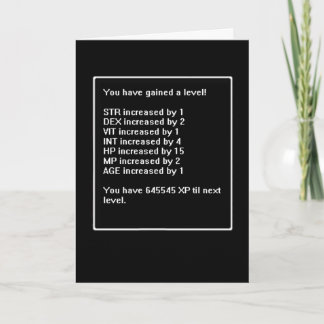 Niveau op de Kaart van de Verjaardag