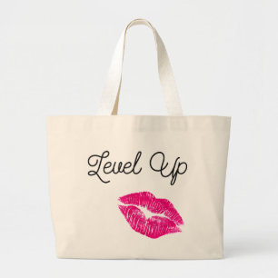 Niveau op Kiss-Tas Grote Tote Bag