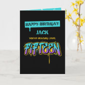 Niveau Quinze Carte Anniversaire (Fleur jaune)