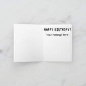 Niveau supérieur ! Carte d'anniversaire (Intérieur)