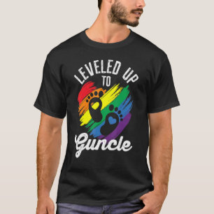 Niveau tot Guncle Rainbow Trots Gay Uncle LGBT T-shirt