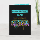 Niveau Treize Carte d'anniversaire (Devant)