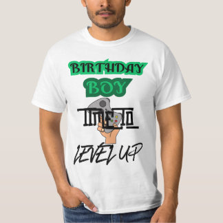 Niveau Up Anniversaire Jeu vidéo garçon T-shirt - 