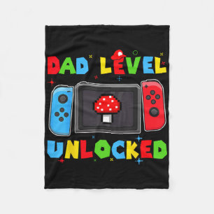 Niveau Vader Ontgrendeld Nieuwe Vader Wordt Gamer Fleece Deken