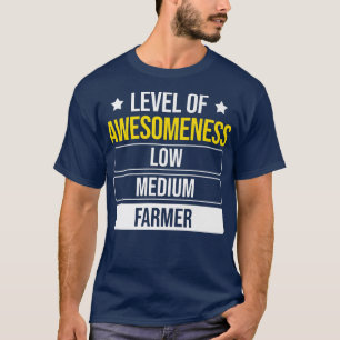 Niveau van de bewustmakingsboer t-shirt