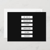 Niveau van Sarcasm uw stoofheid Funny Briefkaart (Voorkant / Achterkant)