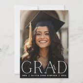 NIVEAU | White Modern University Faire-part photo (Devant)