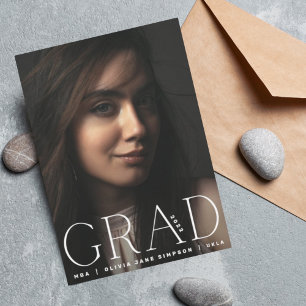 NIVEAU   White Modern University Faire-part photo