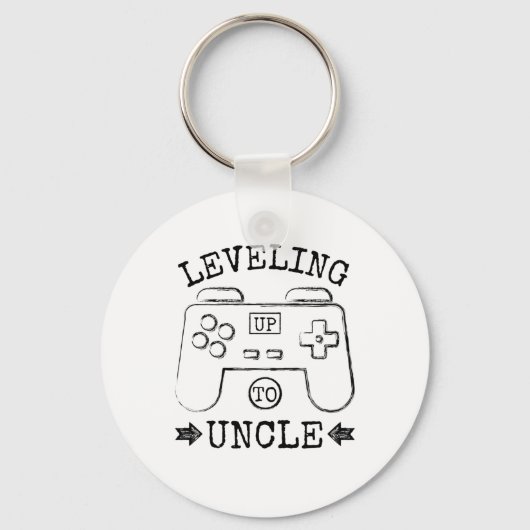 Niveaus tot oom eerste vaderdag sleutelhanger (Voorkant)