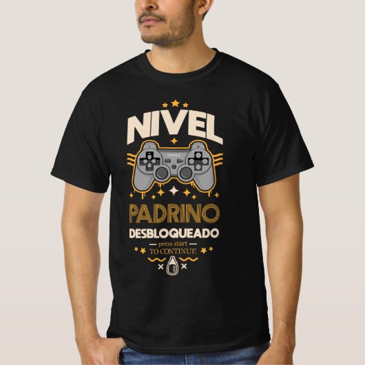 Nivel padrino desbloqueado t-shirt (Voorkant)