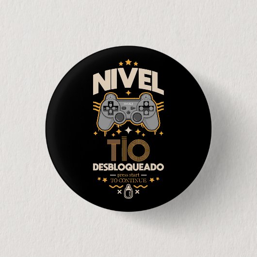 Nivel tio desbloqueado ronde button 3,2 cm (Voorkant)