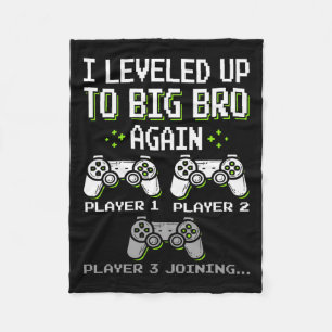 Nivelleren naar Big Bro Opnieuw Brother Gamer Funn Fleece Deken