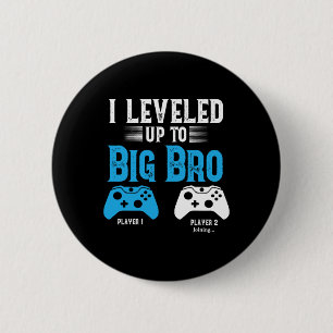 Nivelleren naar Big Brother Design Video Game Play Ronde Button 5,7 Cm