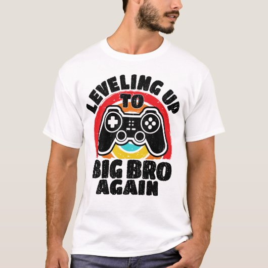 Nivelleren tot Big Bro Opnieuw Gamer Big Bro T-shirt (Voorkant)