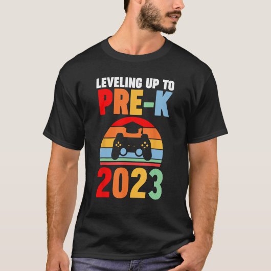 Nivellering tot niveau pre K 2023 per K T-shirt (Voorkant)