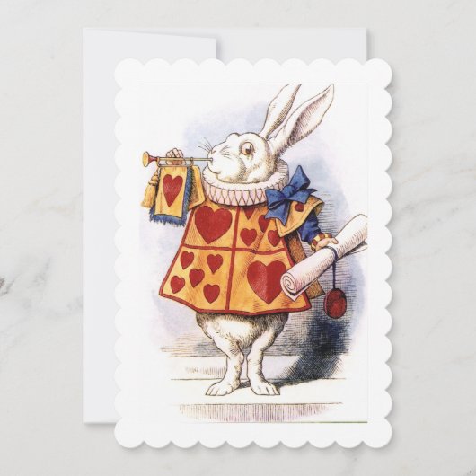 Nivens McTwisp the Rabbit Alice in Wonderland Kaart (Voorkant)