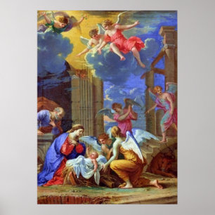 Niviteitsscène Charles Poerson 1665 Poster
