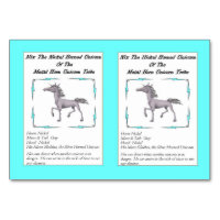 Nix La Carte De Commerce Unicorne À Cornes De Nick