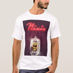 Nixie-buizen vintage poster t-shirt