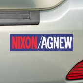 Nixon 1968 Bumpersticker (Op auto)