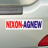 Nixon Agnew Bumpersticker 1968 (Op auto)