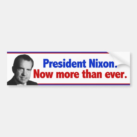 Nixon meer dan ooit bumpersticker (Voorkant)