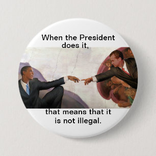 Nixon & Obama: Soul Mates Ronde Button 7,6 Cm