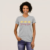 NJ Jersey Girl Pork Roll Breakfast Egg Sandwich T-shirt (Voorkant volledig)