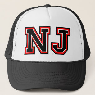 'NJ'-monogram Trucker Pet