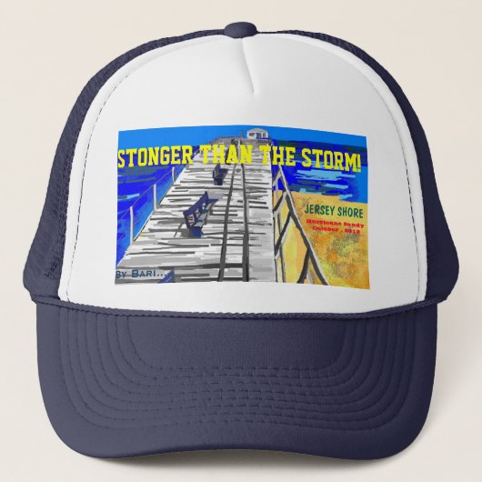 NJ Shore Boardwalk "Sterker dan het Storm" Pet (Voorkant)