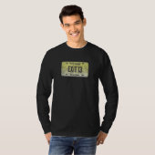 NJ State Vanity License Bord Exit 13 T-shirt (Voorkant volledig)