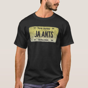 NJ State Vanity Licentie Bord JA ANTS T-shirt