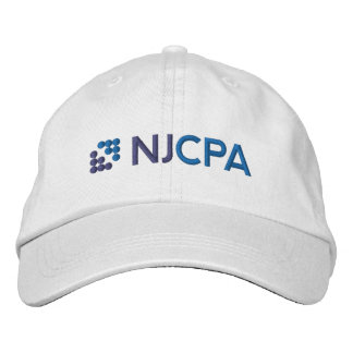 NJCPA Baseball Hat - White Geborduurde Pet