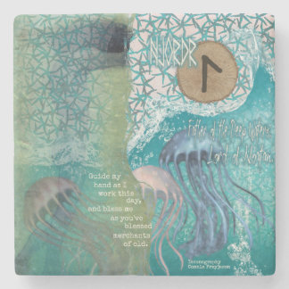 Njordr Blessing Marble Altar Foci Stone Onderzette Stenen Onderzetter