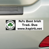 NJ's Best Irish Trad Duo Bumpersticker (Op auto)