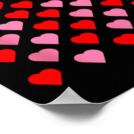 Nk And Red Hearts Lovers Funny Valentine’s Day Hum Poster (Hoek)