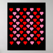 Nk And Red Hearts Lovers Funny Valentine’s Day Hum Poster (Voorkant)