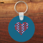 Nk And Red Hearts Lovers Funny Valentine’s Day Hum Sleutelhanger (Voorkant)