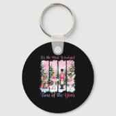 Nk Coquette Bow Nutcracker Friends Snow Globe Chri Sleutelhanger (Voorkant)