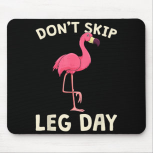 Nk Flamingo Workout Sla Legdag Niet Over Gym Fitne Muismat