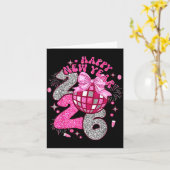 Nk Happy New Year 2026 Bow Disco Kaart (Gele Bloem)