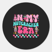 Nk In My Nutcracker Era Nutcracker Squad Christmas Ronde Sticker (Voorkant)