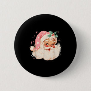 Nk Kerstman Kerstman Gezicht Xmas Vintage Nk Sint Ronde Button 5,7 Cm