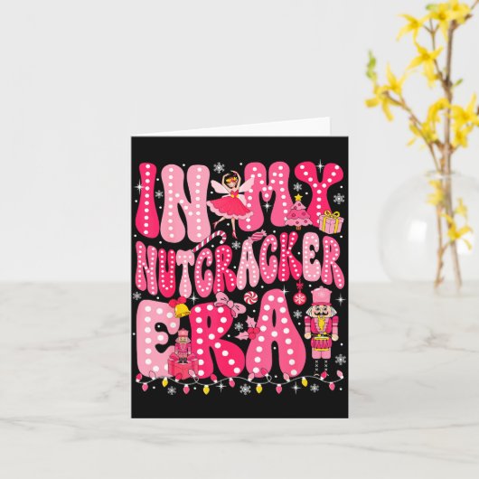 Nk Nutcracker Squad In My Nutcracker Era Nk Christ Kaart (Gele Bloem)