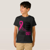Nk Out Volleyball Breast Cancer Awareness Nk Ribbo T-shirt (Voorkant volledig)