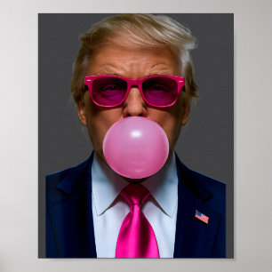 Nk Zonnebrillen Grappige Donald Trump Nk Kauwgom 2 Poster