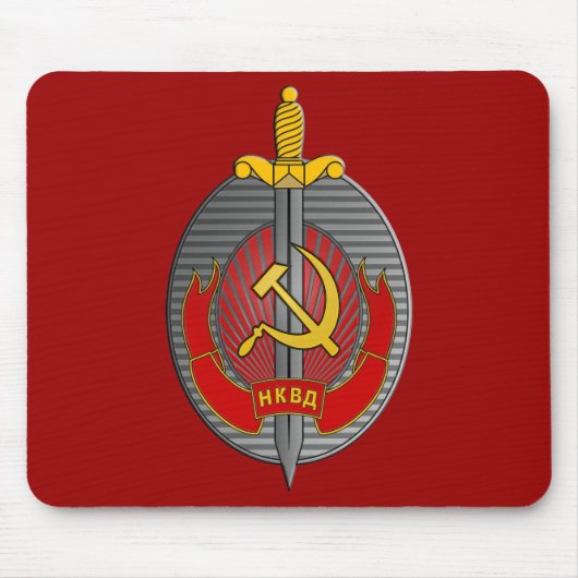 NKVD embleem mousepad Muismat (Voorkant)