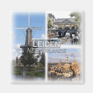 NL0032 Europa, Nederland, Leiden, koelkast Magneet