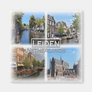 NL0034 Europa, Nederland, Leiden, koelkast Magneet